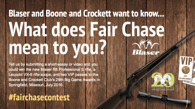 Blaser x Boone and Crockett Club’s #FairChaseContest